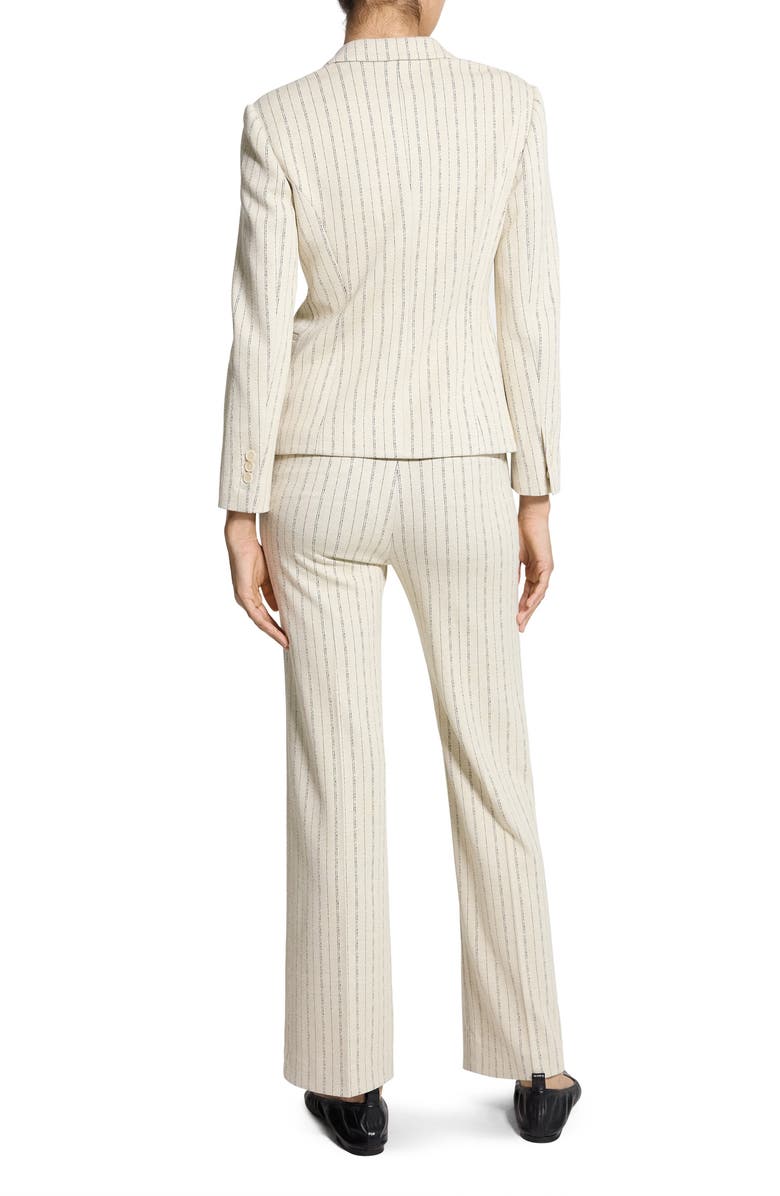 Theory Stripe Single Breasted Blazer, Alternate, color, Oat Multi - E61