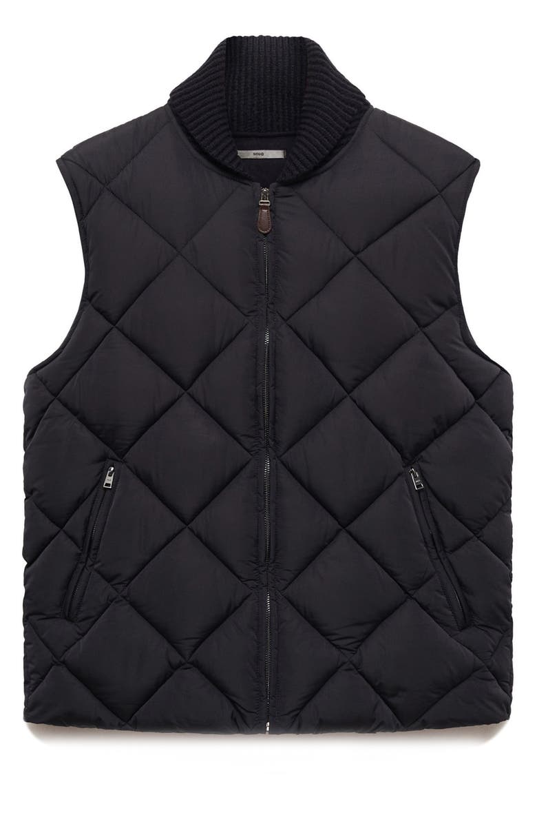MANGO Water Repellent Quilted Vest, Alternate, color, 