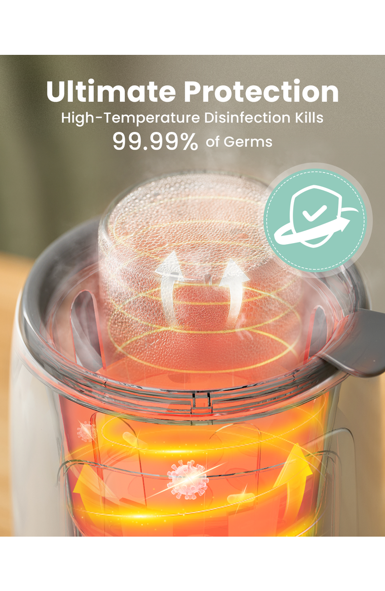 GROWNSY Baby Bottle Warmer, Alternate, color, White