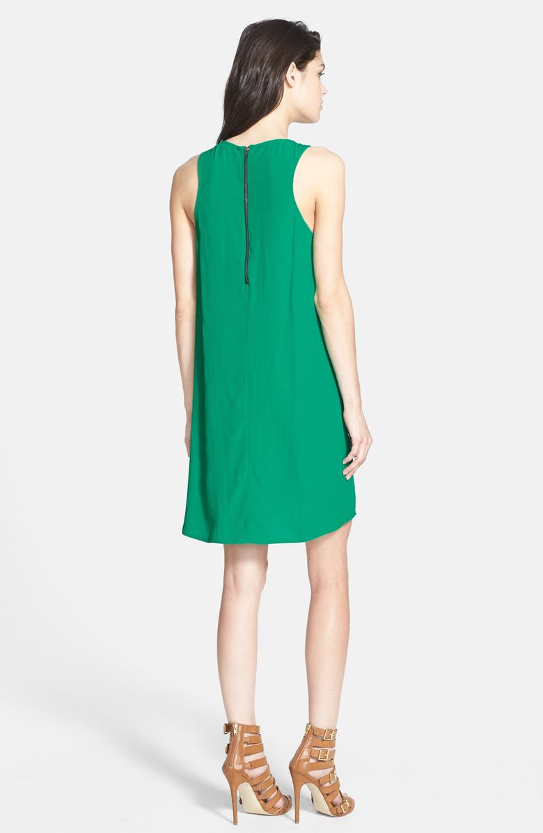 WAYF Floral Stripe Crepe Shift Dress, Alternate, color, 