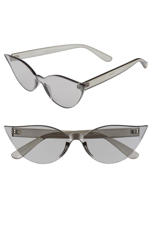 Rad + Refined Mono Color Cat Eye Sunglasses in Black