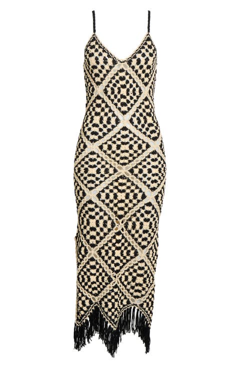 Crochet Maxi Cover-Up Dress