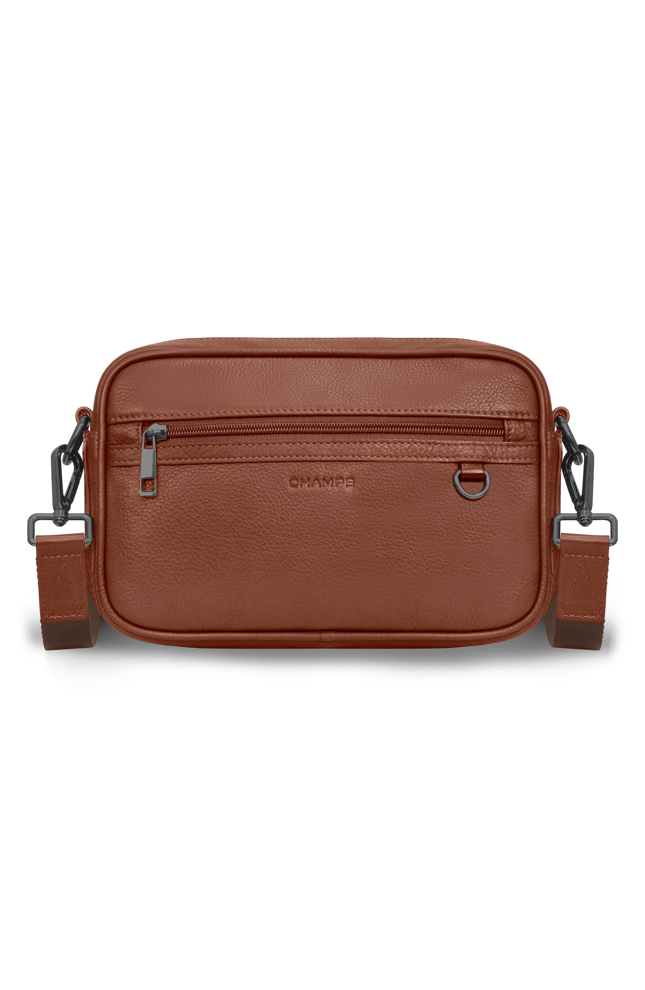 CHAMPS Onyx Leather Camera Bag