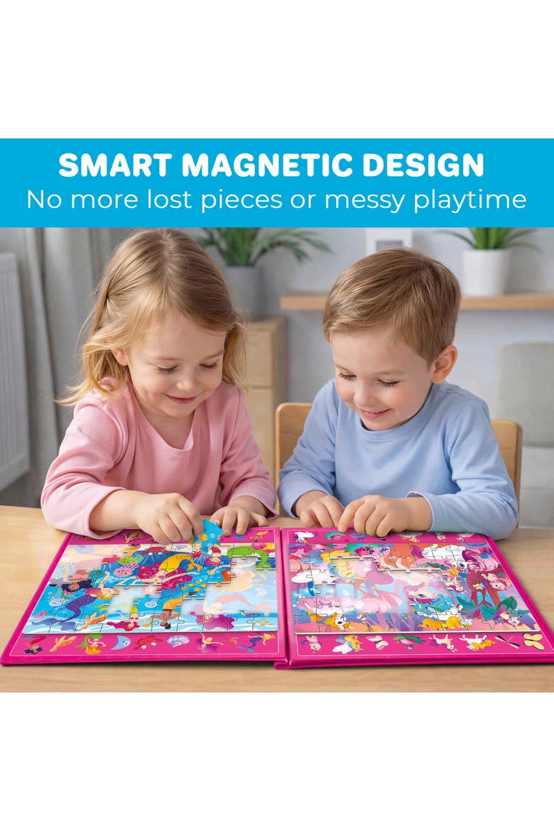 60 Pieces Magnetic Jigsaw Puzzles for Toddlers, Alternate, color, Unicorn