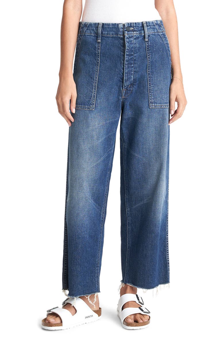 MOTHER Private A Wide Leg Jeans, Main, color, 