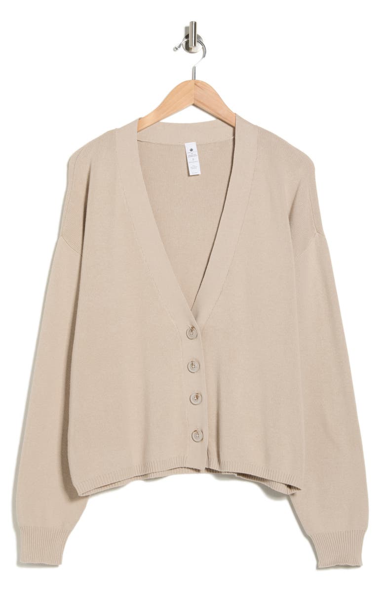 YOGALICIOUS Cloud Comfort Knit Cardigan, Alternate, color, Shadow Rock