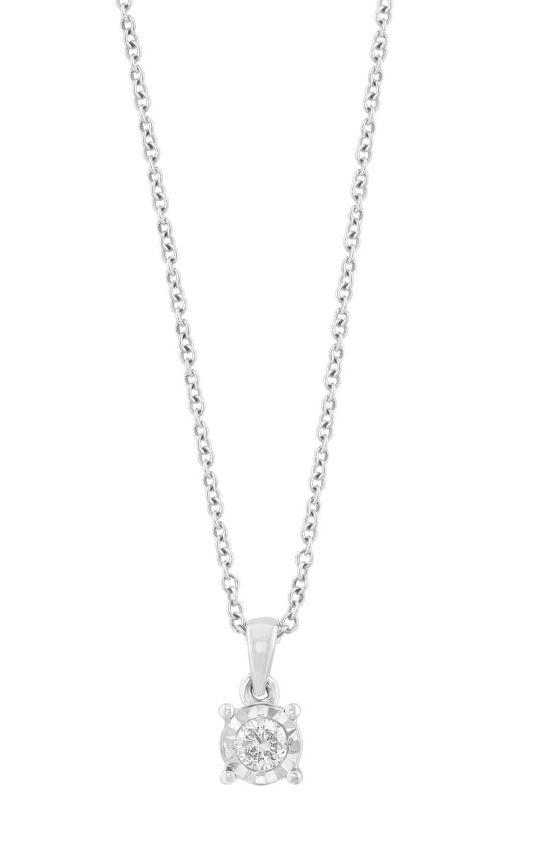 EFFY Diamond Pendant Necklace, Main, color, White