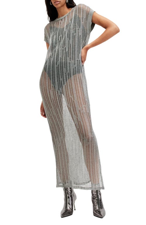 Allsaints Giana Open Knit Maxi Sweater Dress