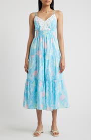 Lilly Pulitzer® Zanna Shell Print Midi Sundress
