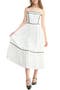 Contrast Ric Rac Midi Dress