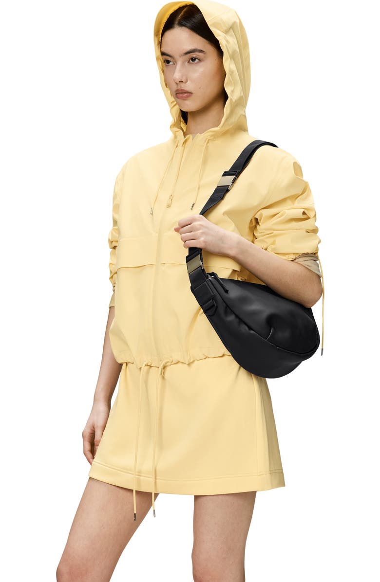 Rains Valera Waterproof Shoulder Bag, Alternate, color, Black