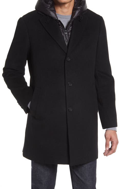 Trenton Water Repellent Overcoat with Removable Bib