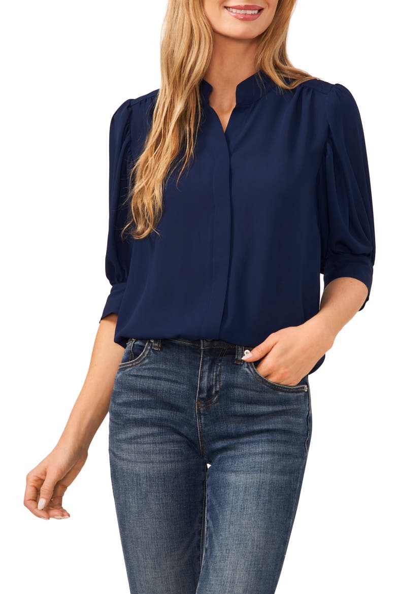 Puff Sleeve Button-Up Shirt video