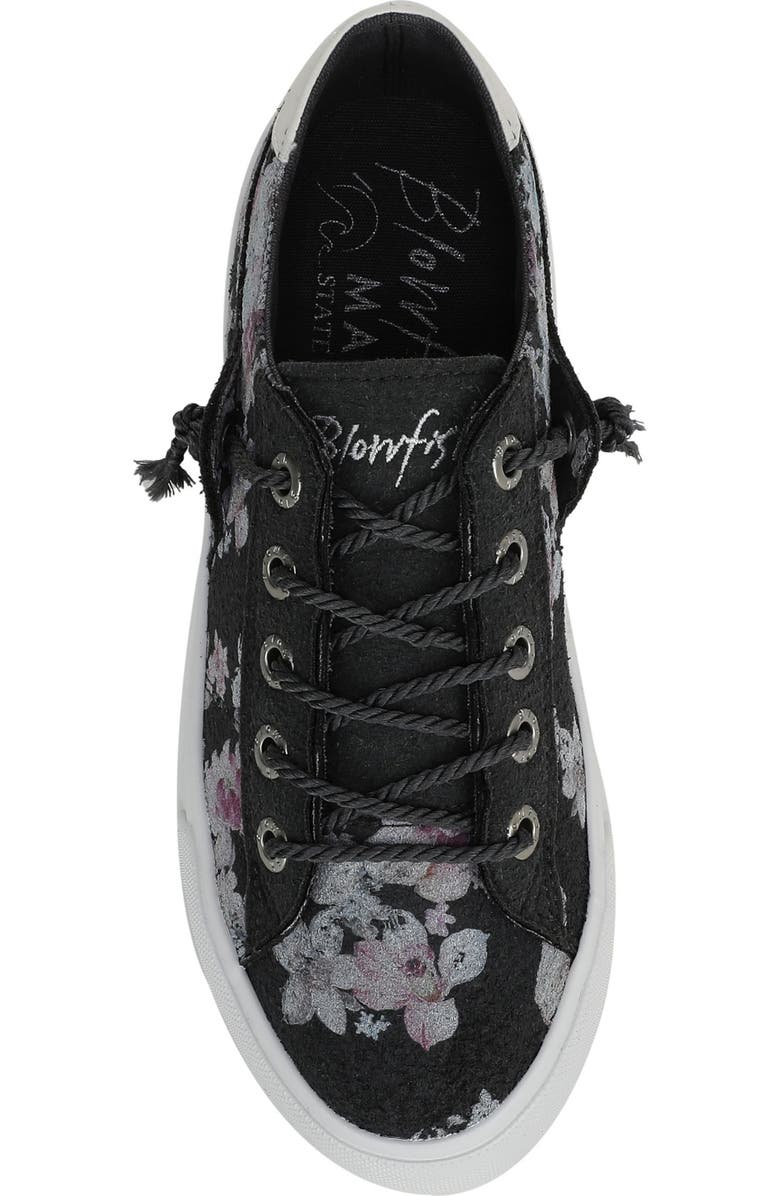 Blowfish Malibu Martina Low Top Sneaker, Alternate, color, Charcoal Grey Floral Print
