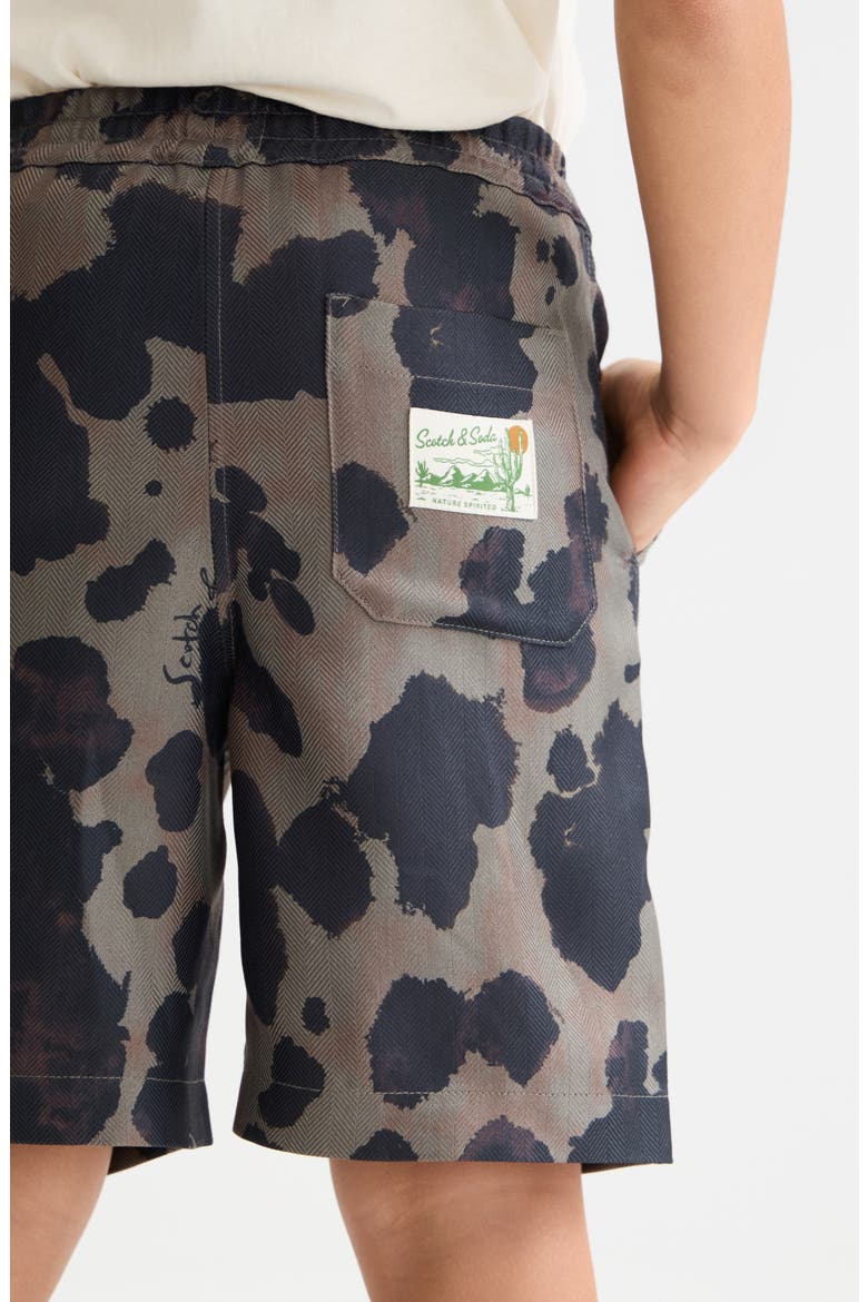 Kids' Regular Fit Shorts, Alternate, color, PAINTERLY ANIMAL OLIVE NIGHT