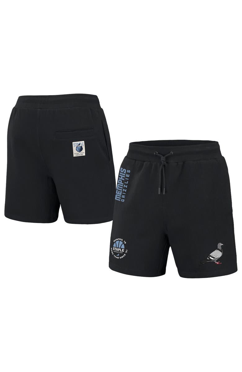 STAPLE Men's NBA x Staple Black Memphis Grizzlies Home Team Shorts, Alternate, color, Black
