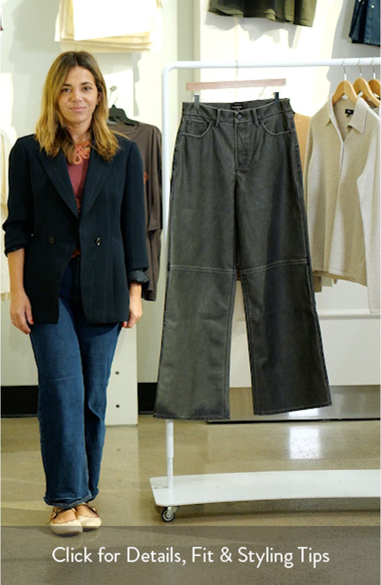 Good Skate Wide Leg Faux Leather Pants, sales video thumbnail