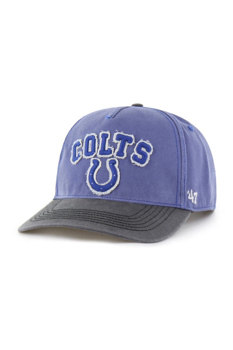 Men's '47 Royal Indianapolis Colts  Calderwood Well Worn Hitch Adjustable Hat, Alternate, color, Royal