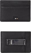 BOSS Ray Faux Leather Money Clip Card Case