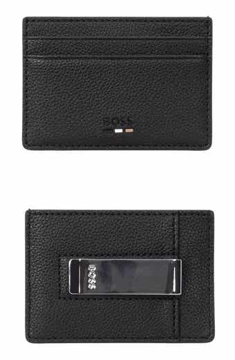 Ray Faux Leather Money Clip Card Case