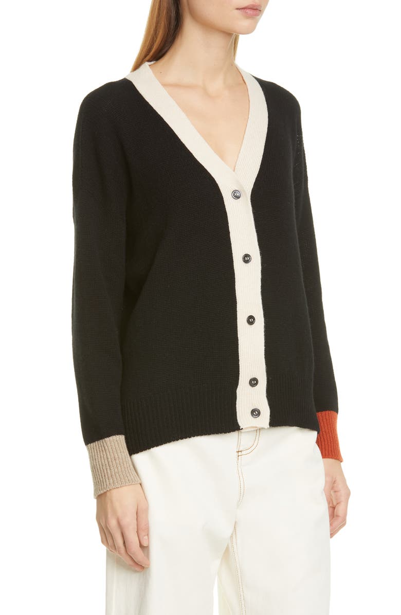 Marni Colorblock Cashmere Cardigan, Alternate, color,