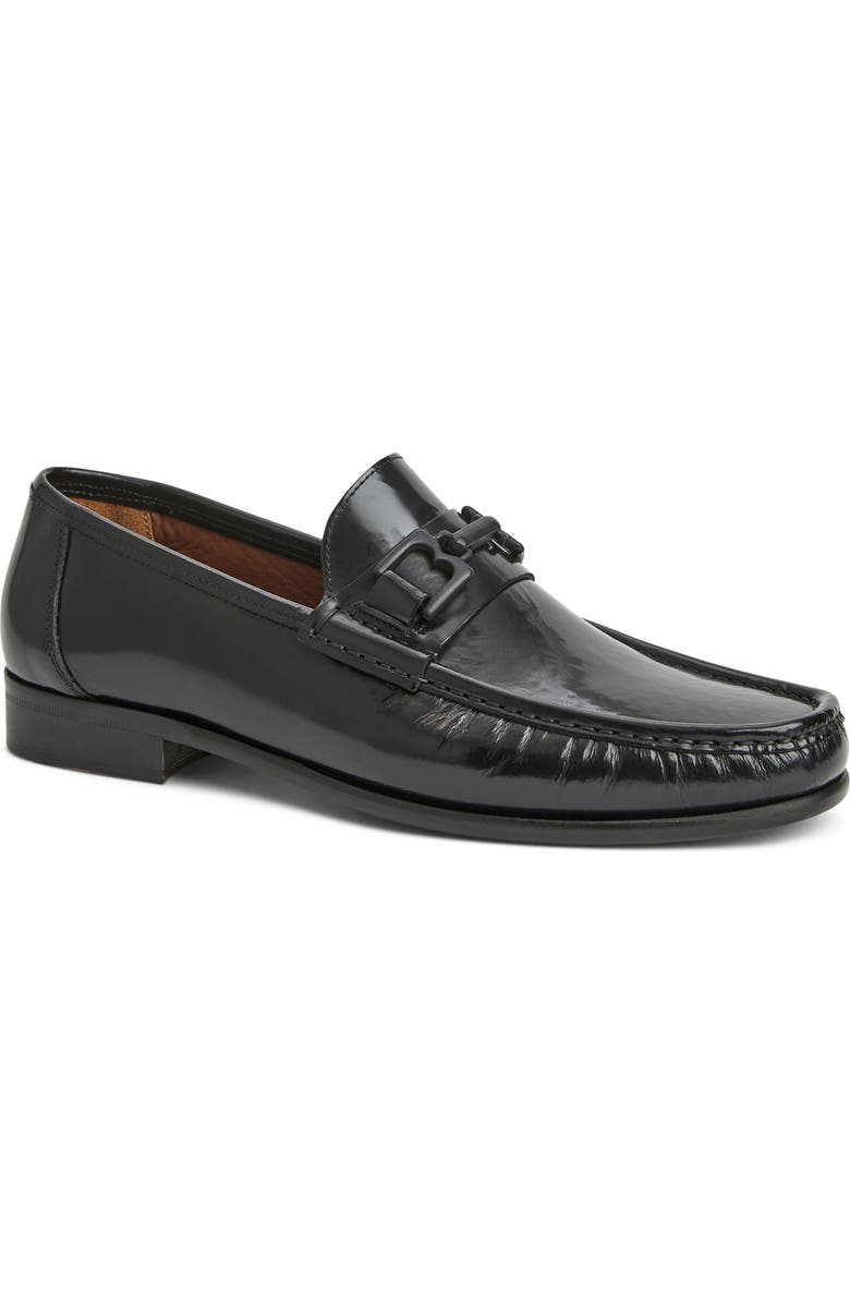 Bruno Magli Trieste Bit Loafer, Main, color, Black Nappa