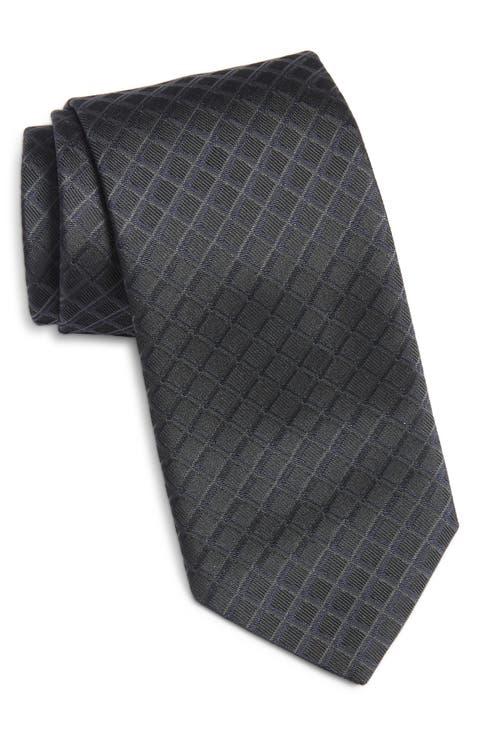 Geometric Silk Tie