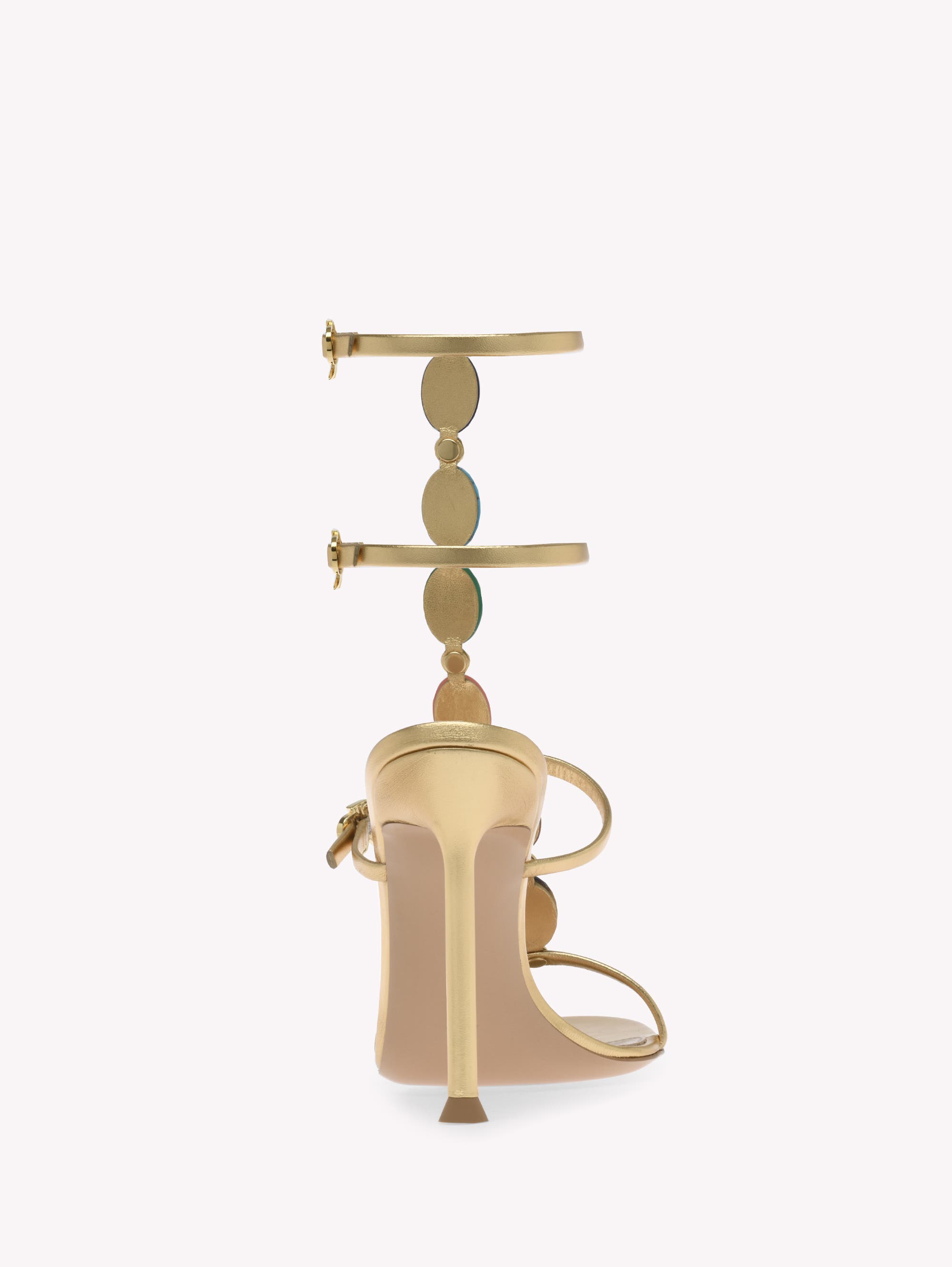 Gianvito Rossi Shanti Sandals, Alternate, color, Metallic Gold Nappa