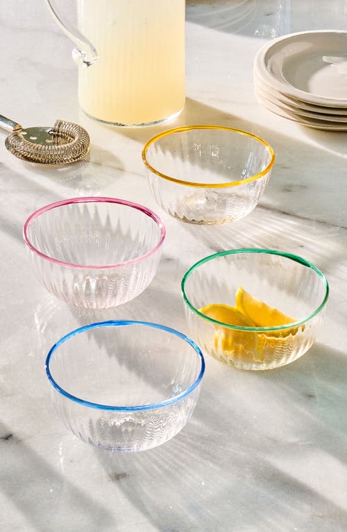 Juliska Nell Glass Bowl In Chambray