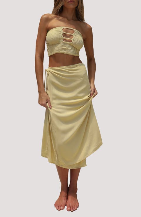 Coco Smocked Crop Tube Top