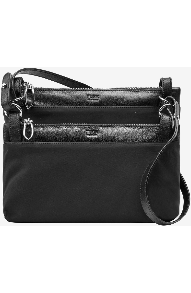 Tusk Sakhi Duo Crossbody Bag, Main, color, Black