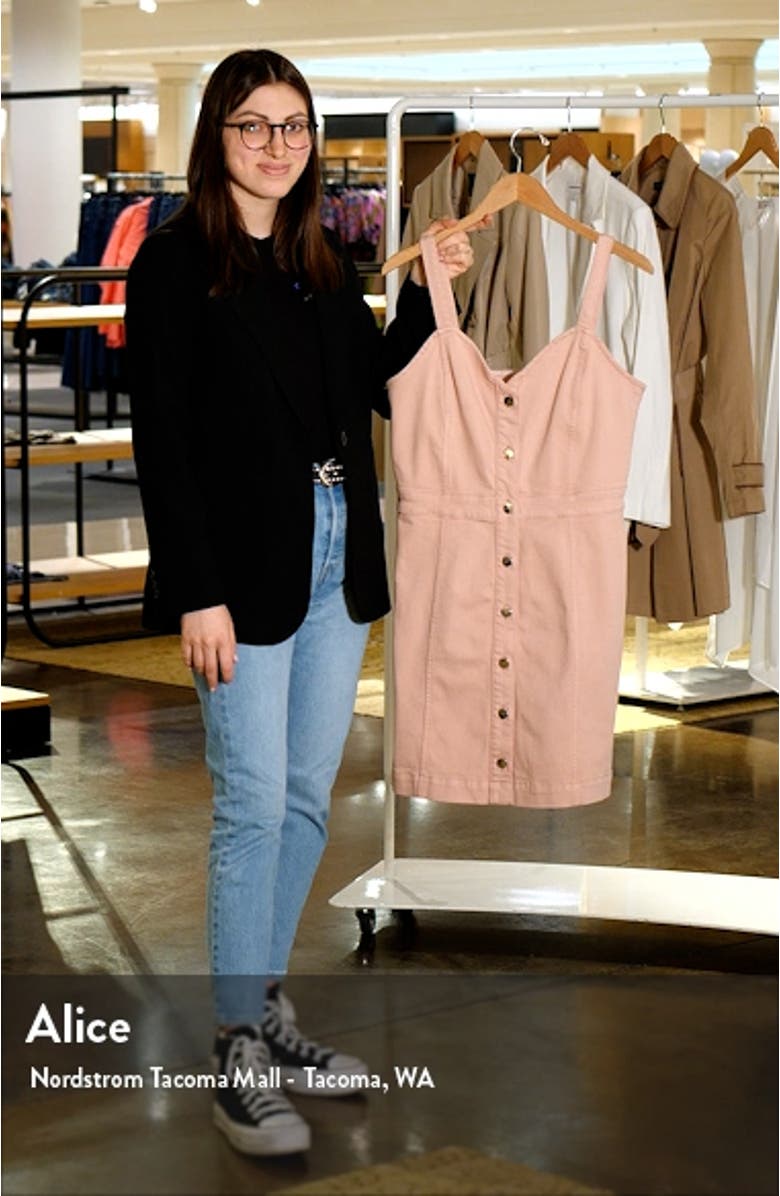 Button Front Denim Minidress, sales video thumbnail