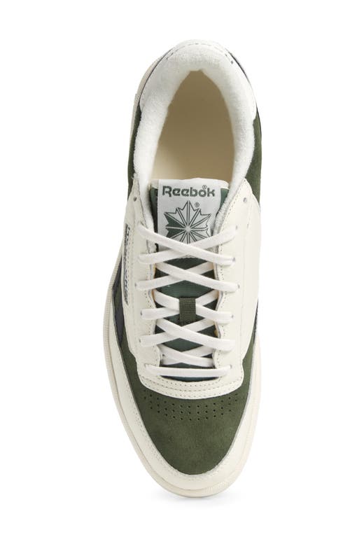 Reebok Club C Revenge Ii Sneaker In Chalk/breakawaygreen/black