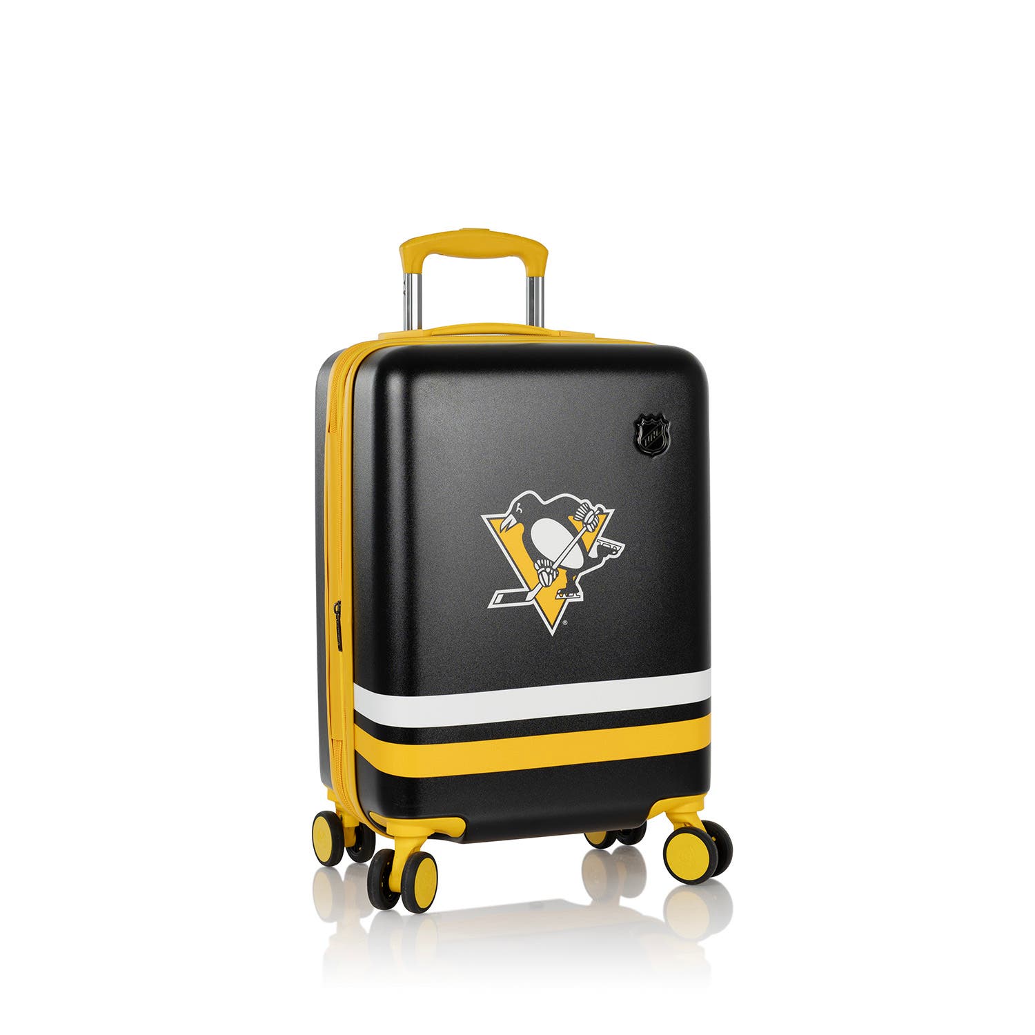 Heys NHL 21 Inch Luggage - Pittsburgh Penguins, Main, color, Black