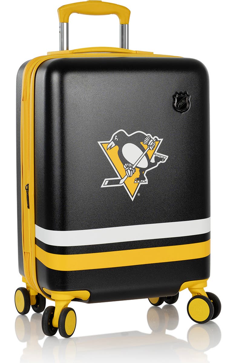 Heys NHL 21 Inch Luggage - Pittsburgh Penguins, Main, color, Black