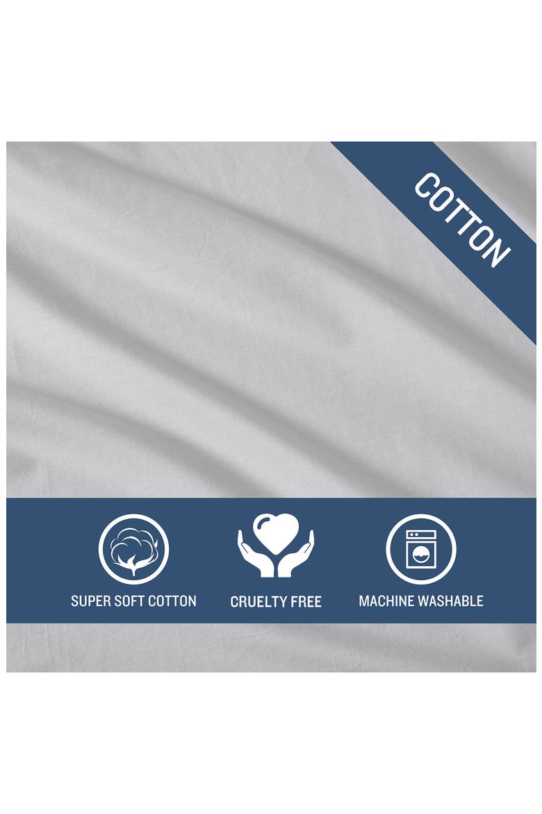 Solid Cool Zone Cotton Sheet Set, Alternate, color, DOVE GREY