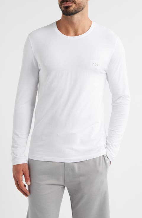 Mix Match Long Sleeve Stretch Cotton Pajama T-Shirt