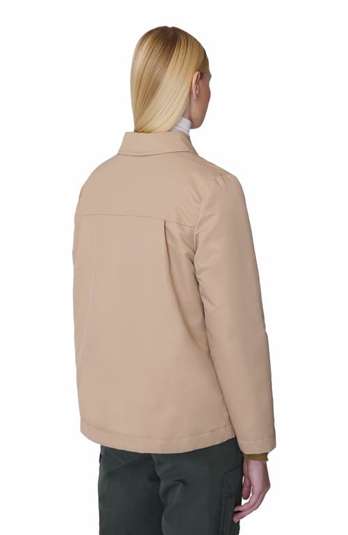 Quartz Co. Adele | Lightweight Insulated Jacket In Sand Beige