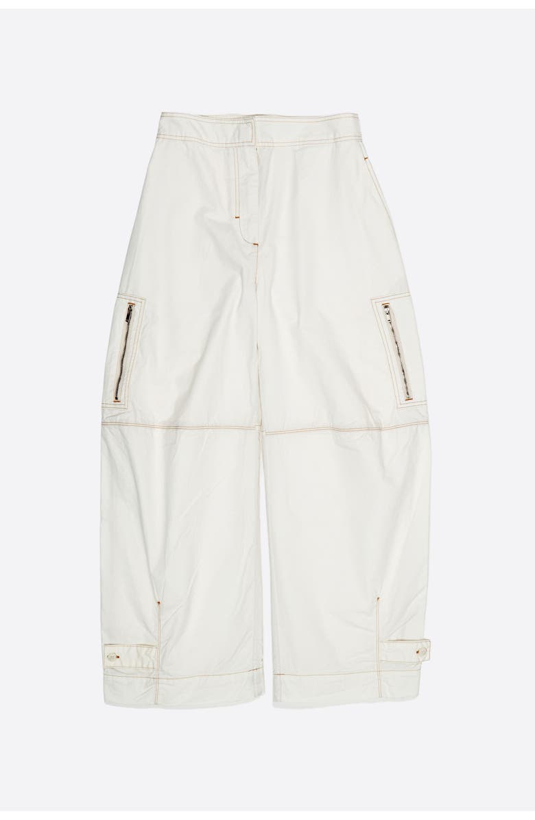 Bimba y Lola Adjustable Curved-Leg Trousers, Alternate, color, Off White