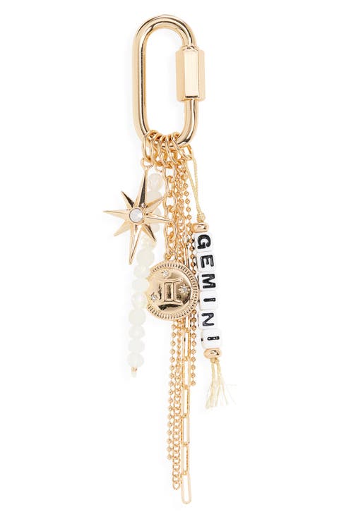 Zodiac Bead Bag Charm