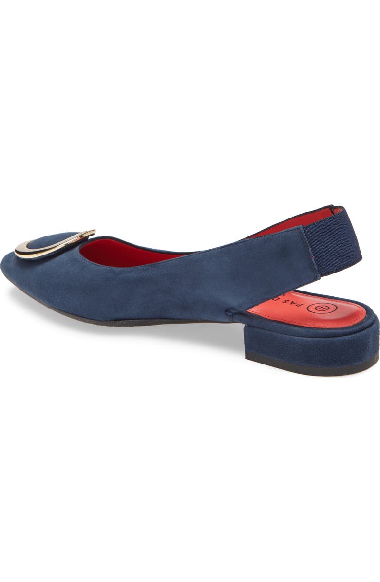 Pas de Rouge Janet Slingback Pointy Toe Flat, Alternate, color,