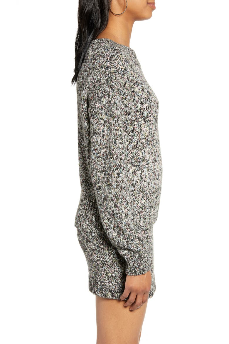 Rainbow Marl Sweater, Alternate, color, BLACK MULTI MARL