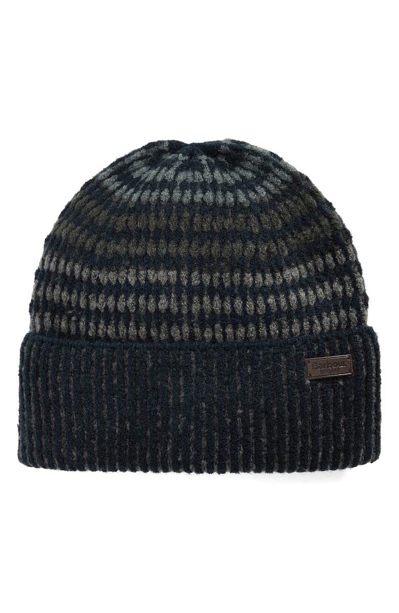 Barbour Harray Beanie, Main, color, Navy/ Basalt Blue