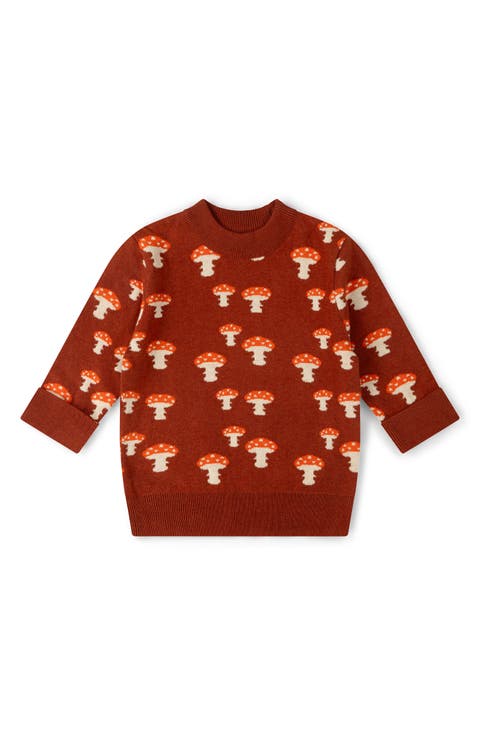 Kids' Mushroom Cotton Sweater