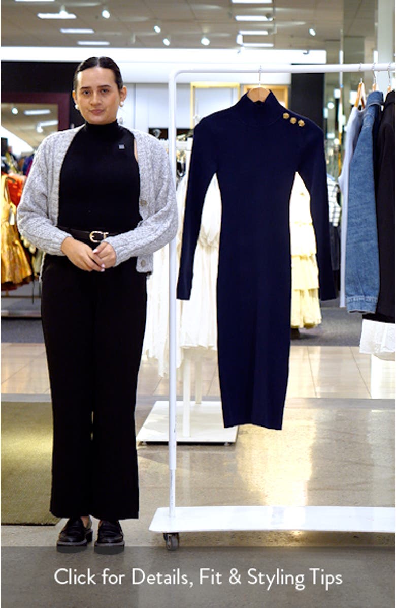 Larelle Long Sleeve Sweater Dress, sales video thumbnail