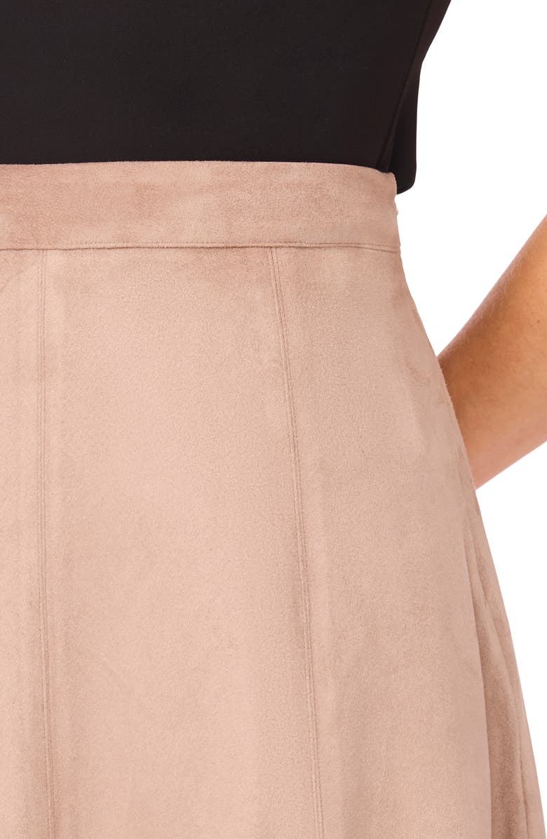 Halogen<sup>®</sup> Paneled A-Line Midi Skirt, Alternate, color, Mocha Meringue