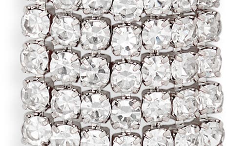 Leith Cascading Crystal Drop Earrings In Metallic