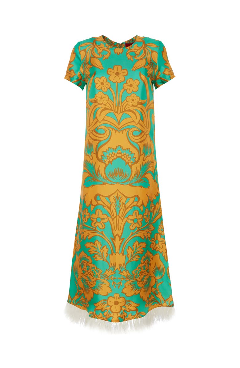 La DoubleJ Swing With Feathers Va-Va Placée Turquoise, Alternate, color,
