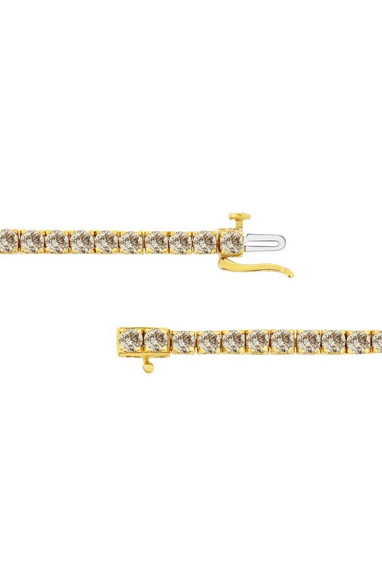 Haus of Brilliance 14K Yellow Gold Plated Silver 8.0 Cttw Diamond Classic Link Tennis Bracelet, Alternate, color, Yellow