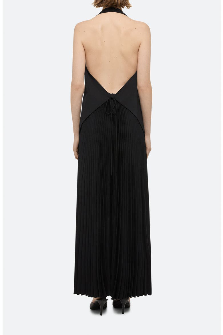 Halter Vest High-Low Dress, Alternate, color, BLACK